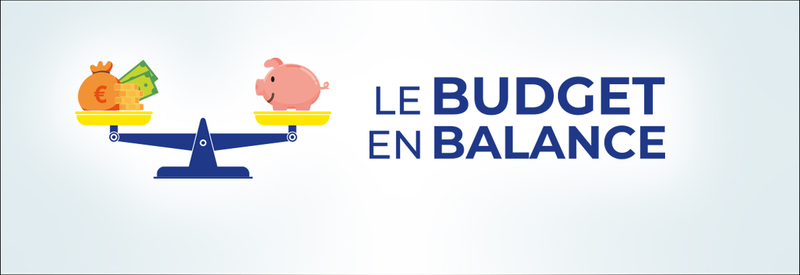 Logo le budget en balance